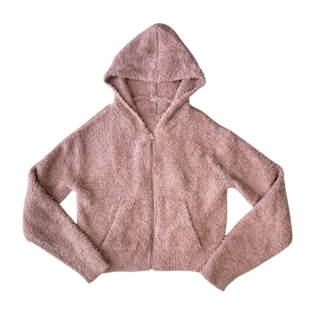 SKIMS Cozy Knit Zip Up Hoodie Rose Clay Size XXS/XS